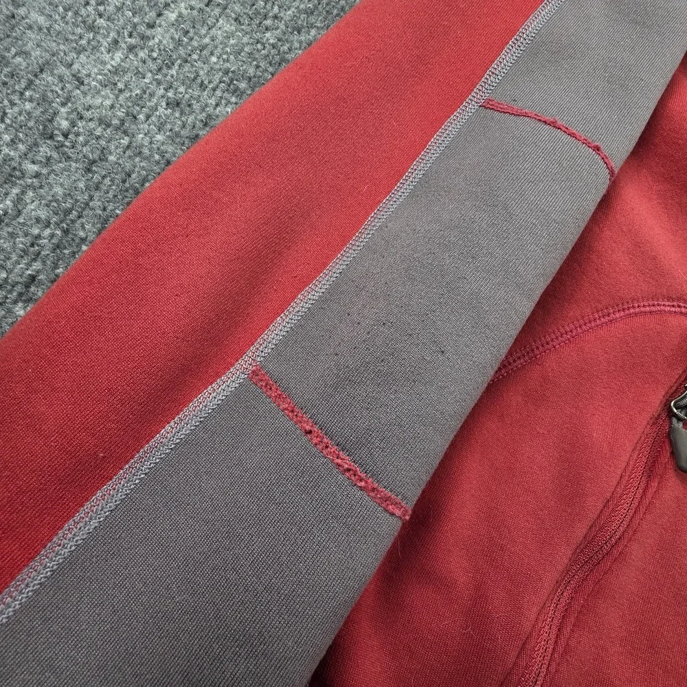 Marmot Mens M Red Full Zip‎ Fleece Jacket Lightweight Outdoor Layering Polartec
